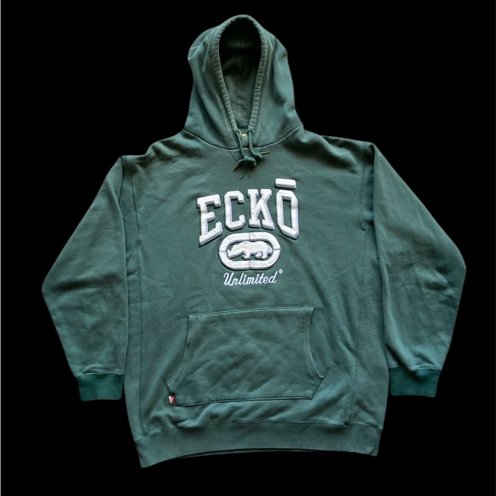 Y2K Ecko Unlimited Streetwear Hoody sweatshirt VTG 2000s graffiti hiphop rap
